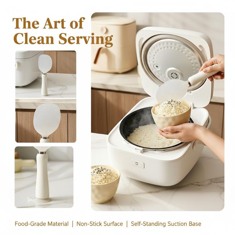 ทัพพีข้าวแม่เหล็กพร้อมถ้วยดูดต - Meal Prep With Rice บทวิจารณ์และราคา