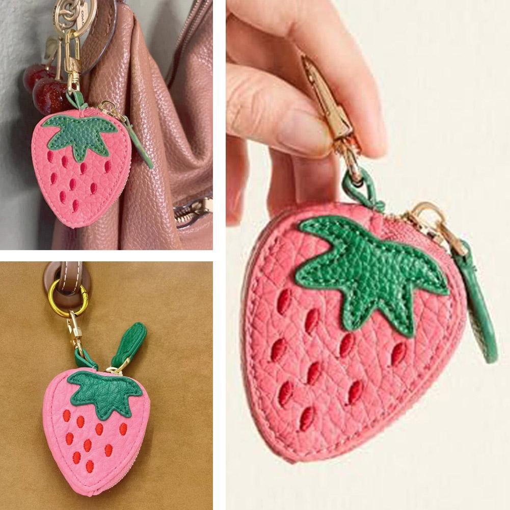 กระเป๋าใส่เหรียญหนังเทียมลายสต - Strawberry Huller บทวิจารณ์และราคา