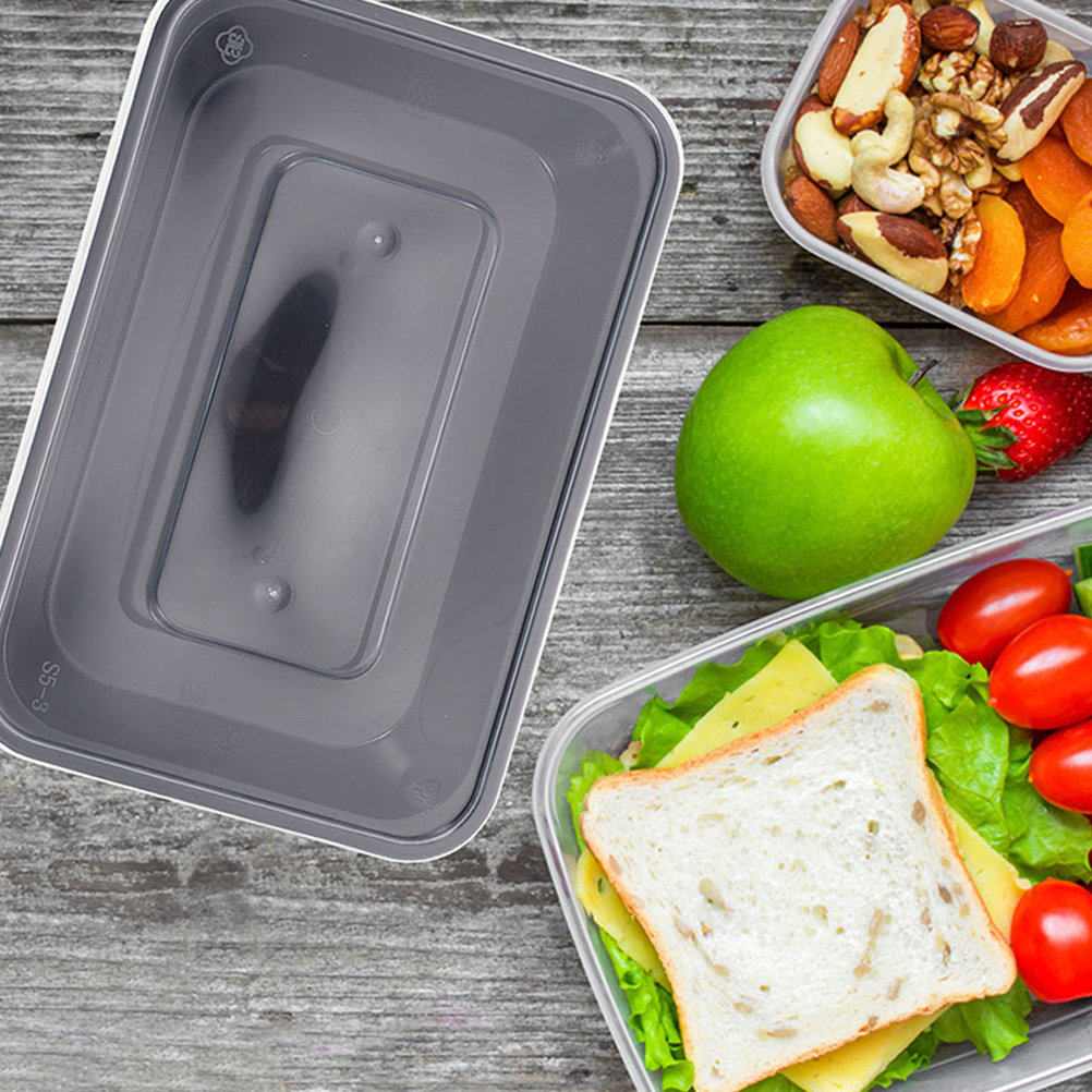 กล่องอาหารทรงสี่เหลี่ยมแบบใช้แ - Meal Prep With Rice บทวิจารณ์และราคา