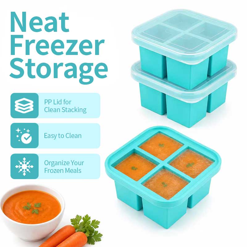 กล่องเก็บอาหารซิลิโคน 4 ช่องพร - Meal Prep Easy บทวิจารณ์และราคา