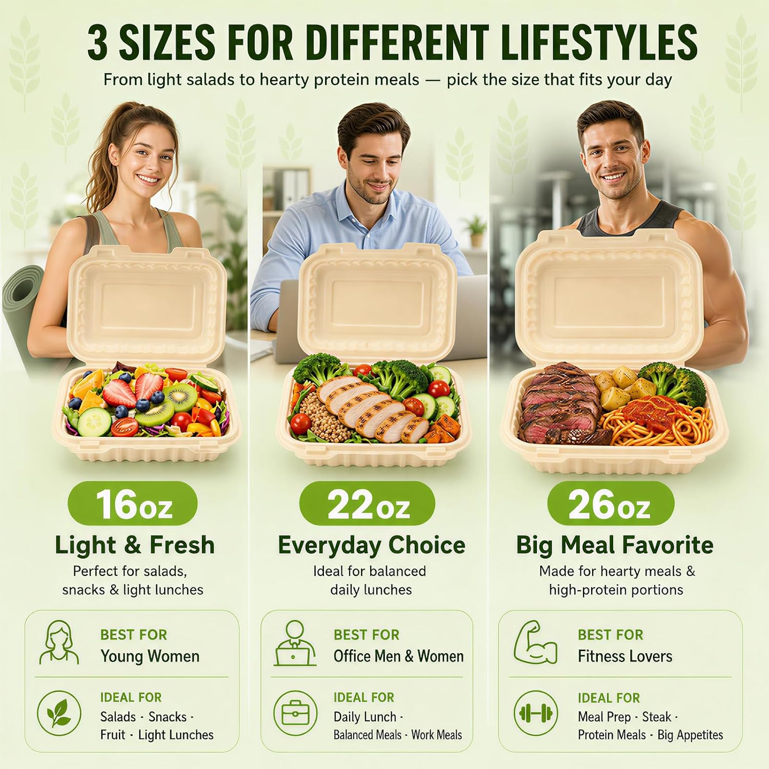 กล่องใส่อาหารแบบฝาพับขนาด 16 อ - Meal Prep With Rice บทวิจารณ์และราคา