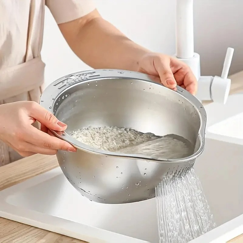 กระชอนกรองข้าวสแตนเลสกันสนิม ช - Meal Prep With Rice บทวิจารณ์และราคา