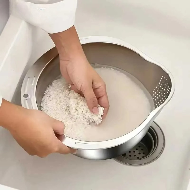 กระชอนกรองข้าวสแตนเลสกันสนิม ช - Meal Prep With Rice บทวิจารณ์และราคา